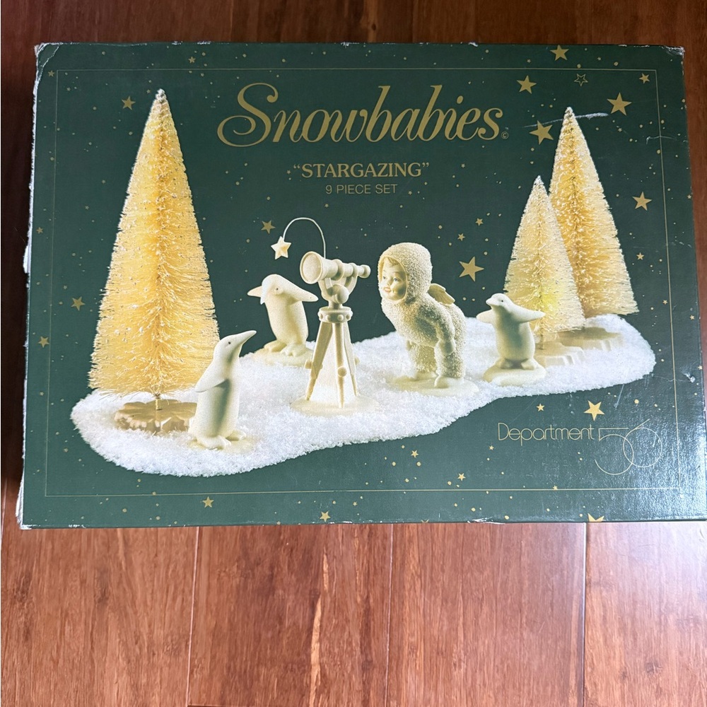 Department 56 Snowbabies Stargazing Holiday Decor Set